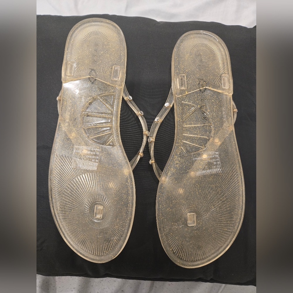 Katy Perry Collections Sparkling Gold Sandals - Picture 3 of 4